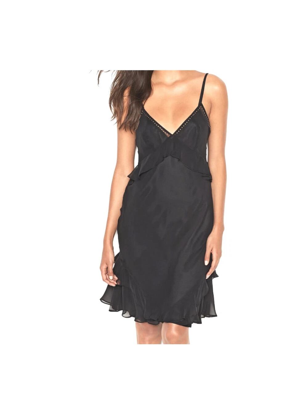 Victoria’s Secret sexy slip ruffles and stud detail black size extra large